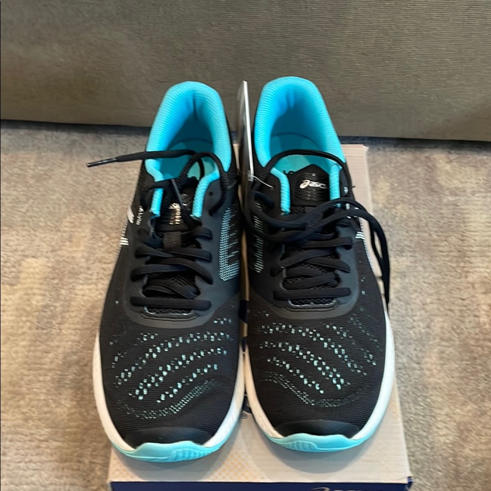 Asics Women's Athletic Shoes - Black and Blue